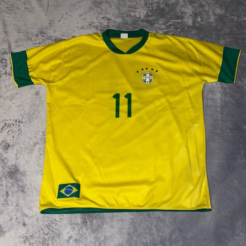 Brazil National Team World Cup No. 11 Neymar Jersey (L)